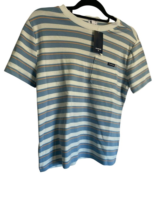 Parke Tops - NWT PARKE striped T-shirt BLUE AND WHITE Size S